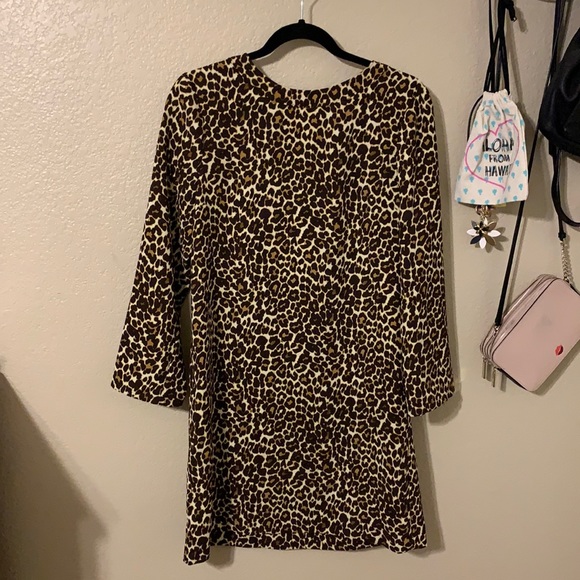Dresses & Skirts - J crew cheetah dress Size 4